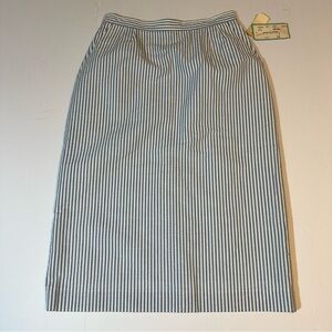 Vintage Evan Picone Pin Striped Pencil Skirt